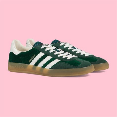 green adidas gucci gazelle